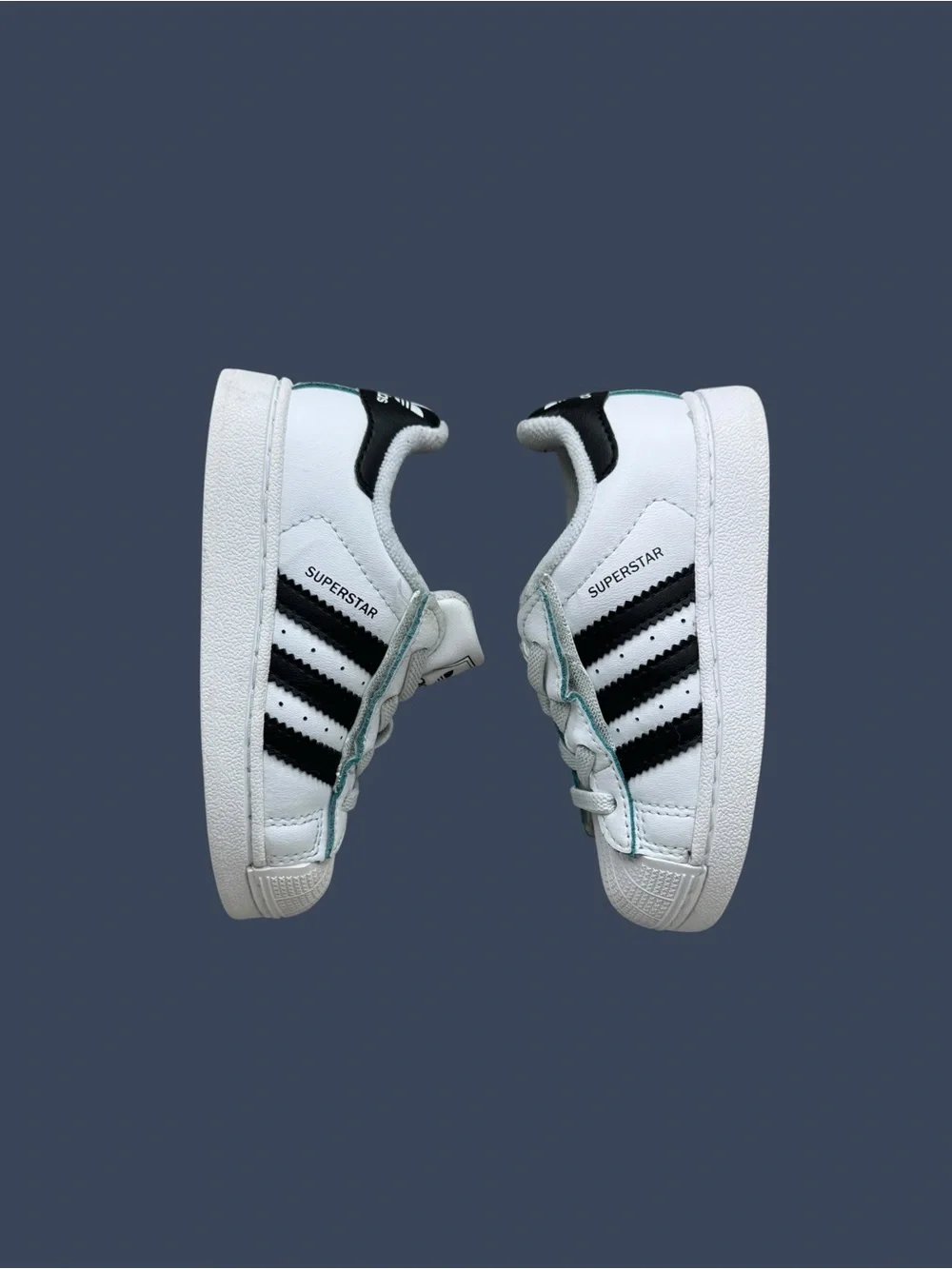 Adidas Superstar Toddler Sneakers Size 6K White Black Classic Shell Toe Shoes